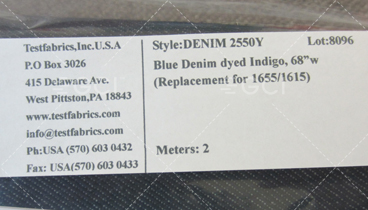 TestFabric demin 2550Y測試布